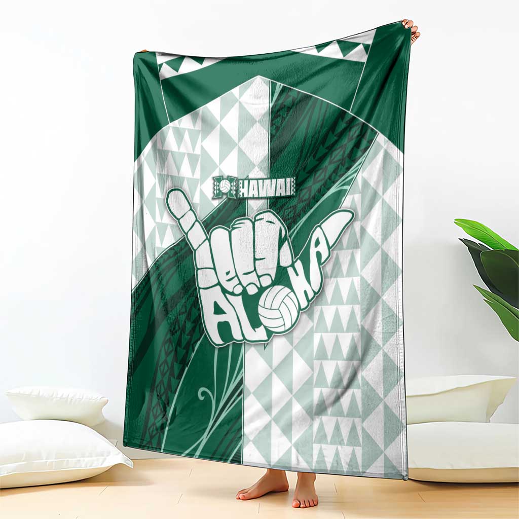 Hawaii Volleyball Blanket Shaka Aloha Hand