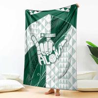 Hawaii Volleyball Blanket Shaka Aloha Hand