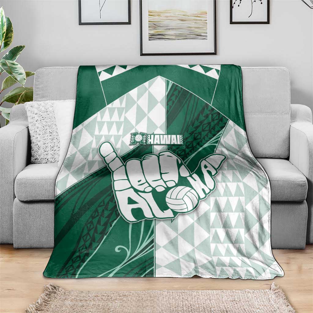 Hawaii Volleyball Blanket Shaka Aloha Hand