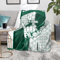 Hawaii Volleyball Blanket Shaka Aloha Hand