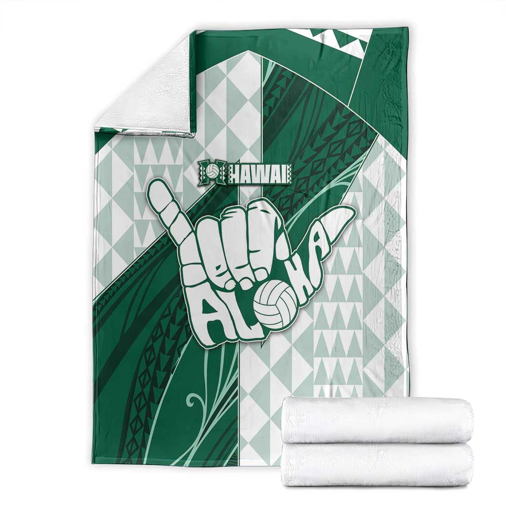 Hawaii Volleyball Blanket Shaka Aloha Hand