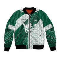 Custom Hawaii Volleyball Bomber Jacket Shaka Aloha Hand