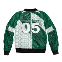 Custom Hawaii Volleyball Bomber Jacket Shaka Aloha Hand