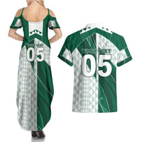 Custom Hawaii Volleyball Couples Matching Summer Maxi Dress and Hawaiian Shirt Shaka Aloha Hand DT05 - Polynesian Pride