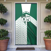Custom Hawaii Volleyball Door Cover Shaka Aloha Hand DT05 Green - Polynesian Pride