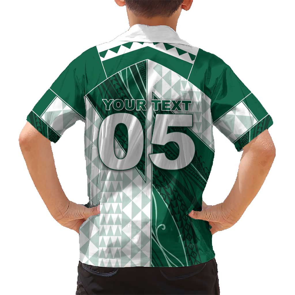 Custom Hawaii Volleyball Family Matching Off The Shoulder Long Sleeve Dress and Hawaiian Shirt Shaka Aloha Hand