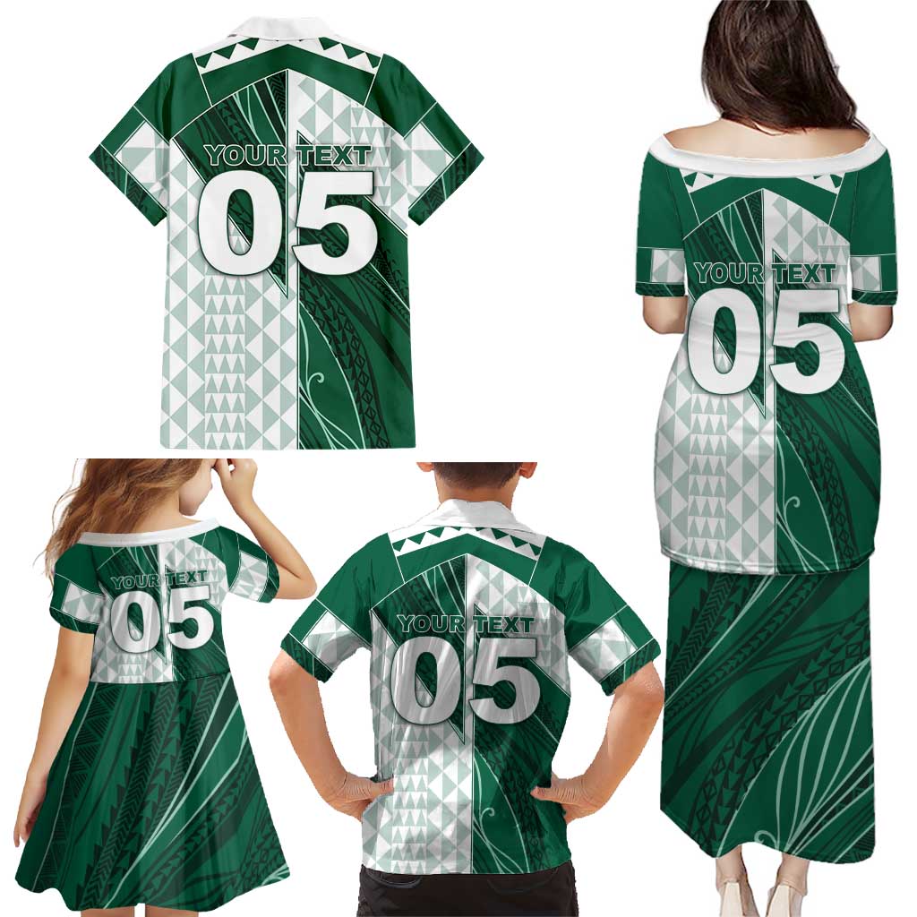 Custom Hawaii Volleyball Family Matching Puletasi and Hawaiian Shirt Shaka Aloha Hand DT05 - Polynesian Pride