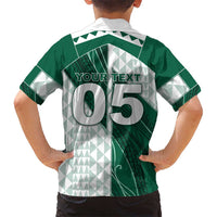 Custom Hawaii Volleyball Family Matching Short Sleeve Bodycon Dress and Hawaiian Shirt Shaka Aloha Hand DT05 - Polynesian Pride