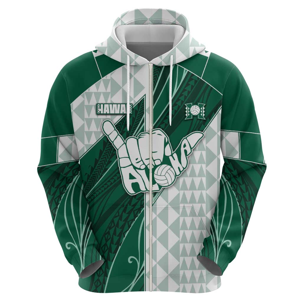 Custom Hawaii Volleyball Hoodie Shaka Aloha Hand DT05 - Polynesian Pride