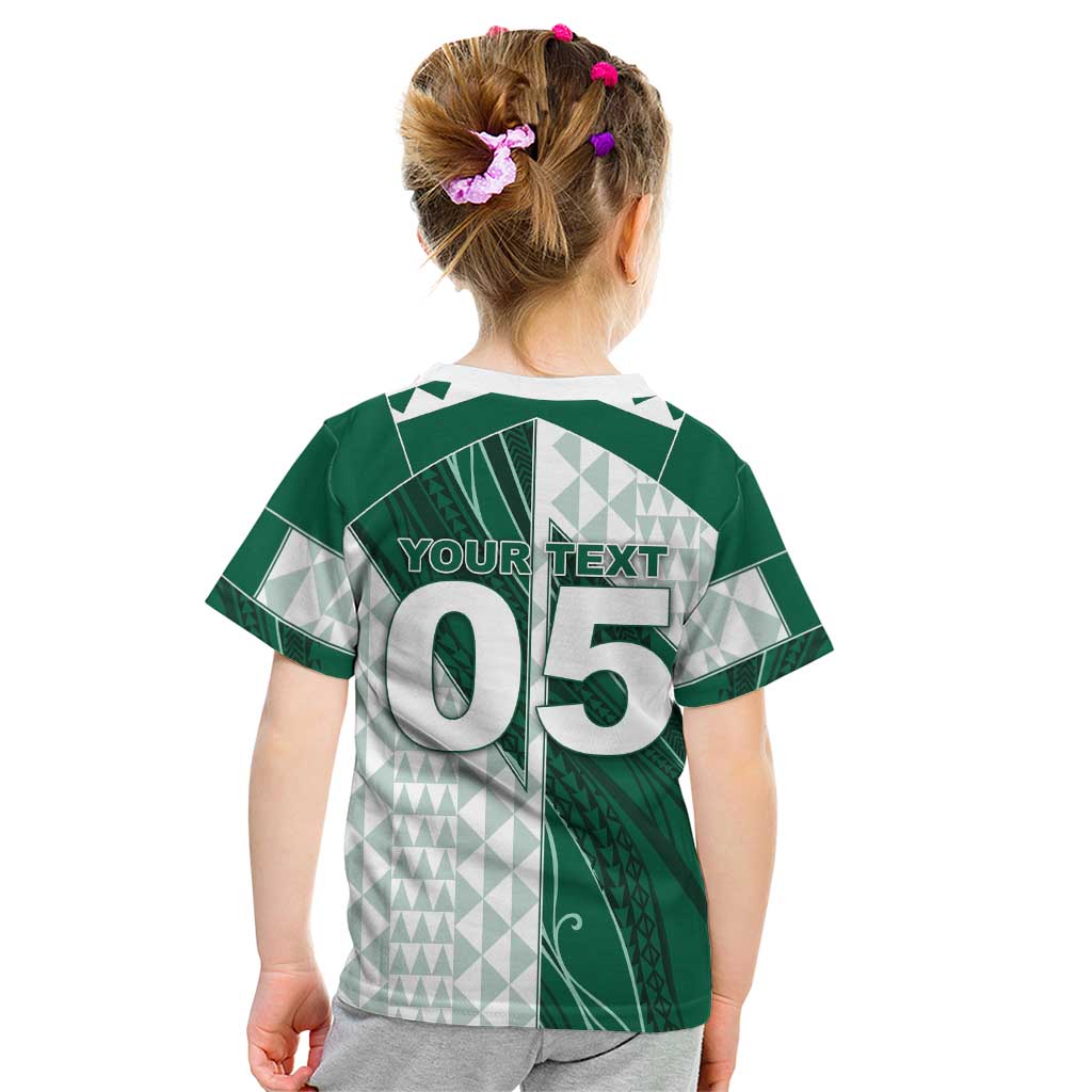 Custom Hawaii Volleyball Kid T Shirt Shaka Aloha Hand