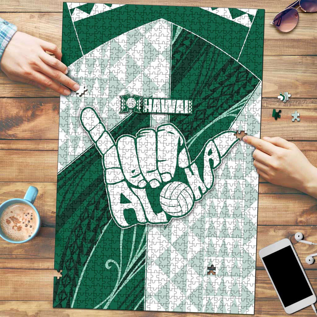 Hawaii Volleyball Puzzle Shaka Aloha Hand
