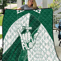 Hawaii Volleyball Quilt Shaka Aloha Hand