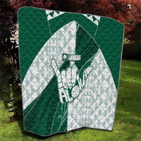 Hawaii Volleyball Quilt Shaka Aloha Hand
