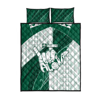 Hawaii Volleyball Quilt Bed Set Shaka Aloha Hand DT05 - Polynesian Pride