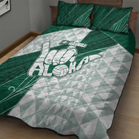 Hawaii Volleyball Quilt Bed Set Shaka Aloha Hand DT05 - Polynesian Pride