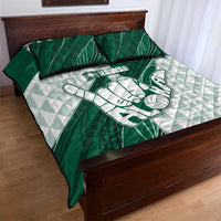Hawaii Volleyball Quilt Bed Set Shaka Aloha Hand DT05 - Polynesian Pride