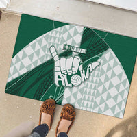 Hawaii Volleyball Rubber Doormat Shaka Aloha Hand