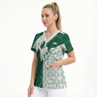 Custom Hawaii Volleyball Scrub Top Shaka Aloha Hand