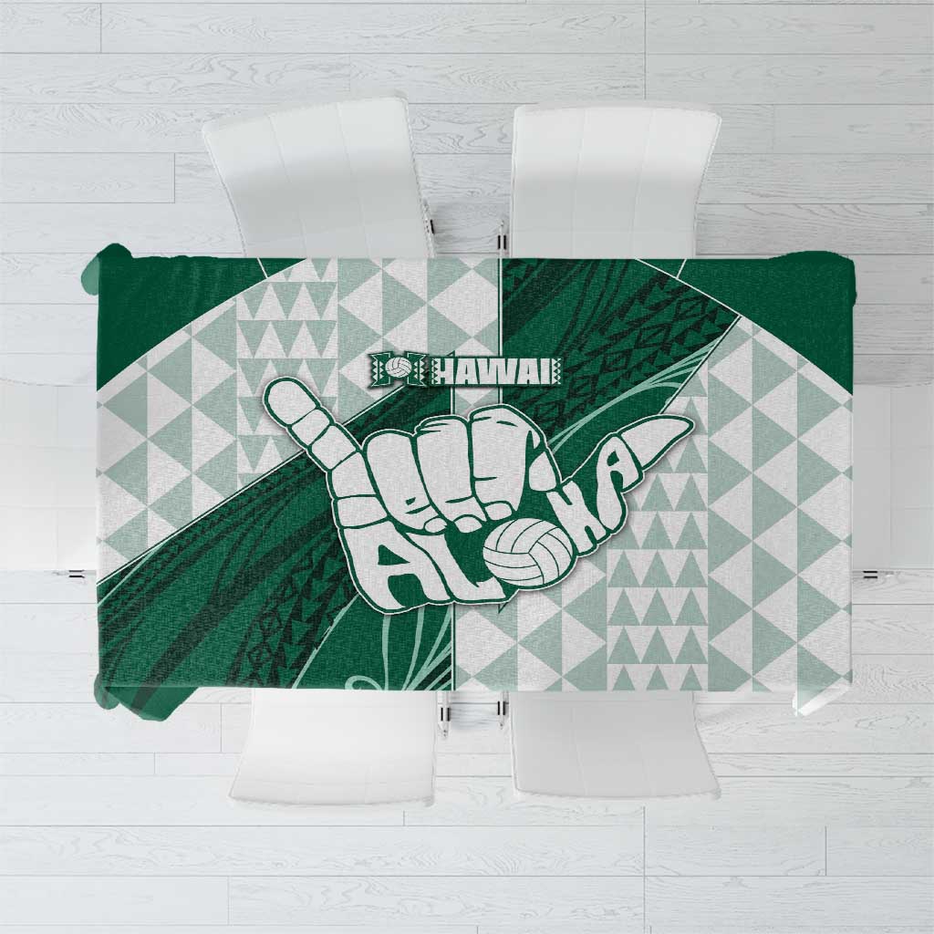 Hawaii Volleyball Tablecloth Shaka Aloha Hand