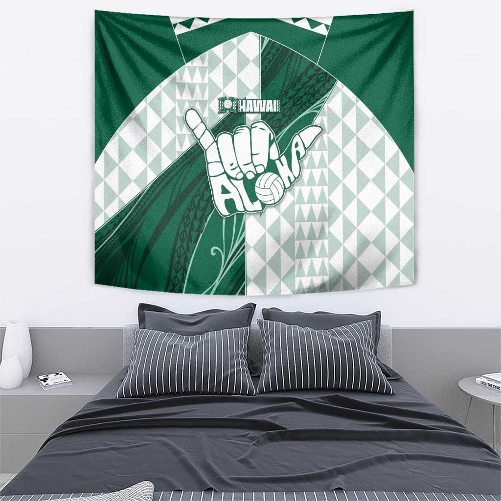Hawaii Volleyball Tapestry Shaka Aloha Hand DT05 - Polynesian Pride