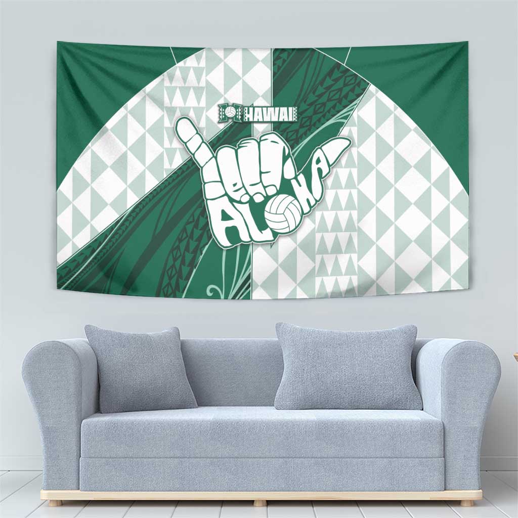 Hawaii Volleyball Tapestry Shaka Aloha Hand DT05 - Polynesian Pride