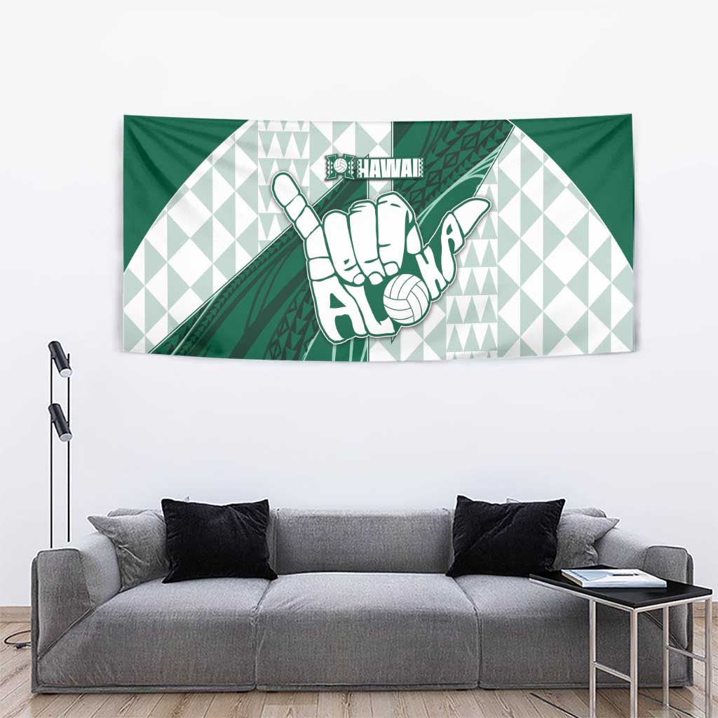 Hawaii Volleyball Tapestry Shaka Aloha Hand DT05 - Polynesian Pride