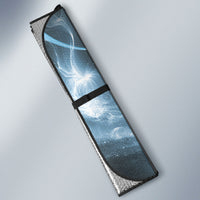 Piko Hawaiian Auto Sun Shade Blue Galaxy Spiral Plumeria Tribal Patterns