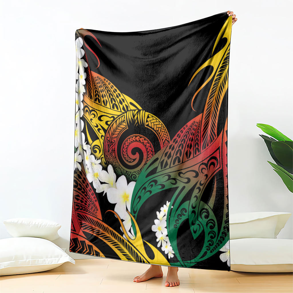 Piko Hawaiian Blanket Gradient Spiral Plumeria Tribal Patterns