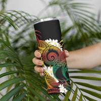 Piko Hawaiian Skinny Tumbler Gradient Spiral Plumeria Tribal Patterns