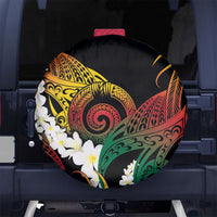 Piko Hawaiian Spare Tire Cover Gradient Spiral Plumeria Tribal Patterns