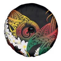 Piko Hawaiian Spare Tire Cover Gradient Spiral Plumeria Tribal Patterns