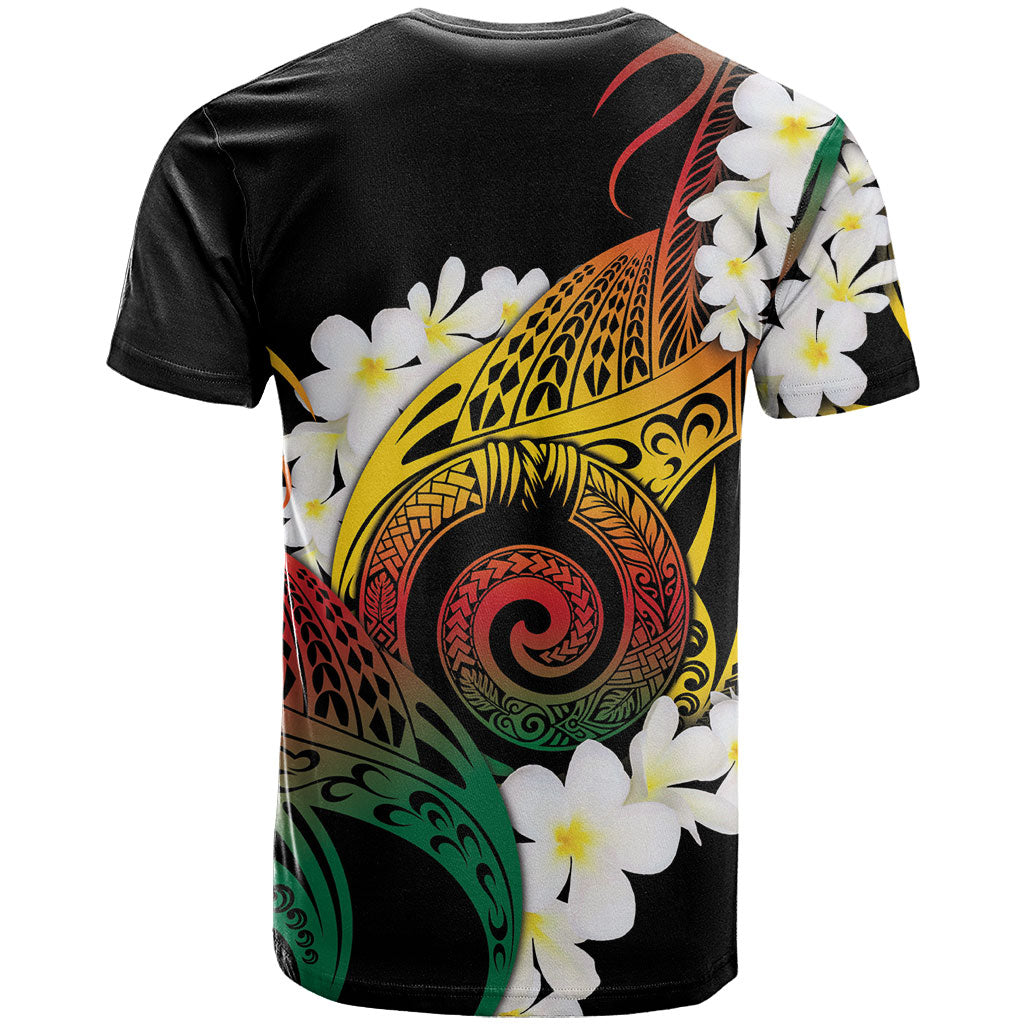 Piko Hawaiian T Shirt Gradient Spiral Plumeria Tribal Patterns