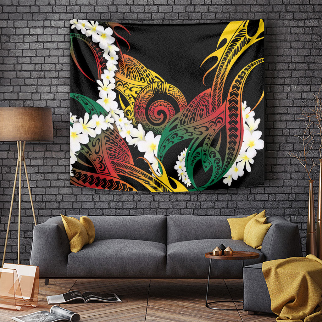 Piko Hawaiian Tapestry Gradient Spiral Plumeria Tribal Patterns
