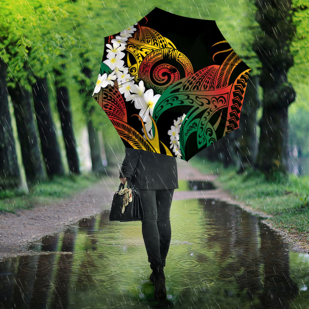 Piko Hawaiian Umbrella Gradient Spiral Plumeria Tribal Patterns