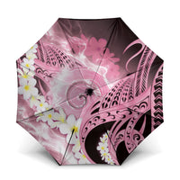 Piko Hawaiian Umbrella Pink Galaxy Spiral Plumeria Tribal Patterns