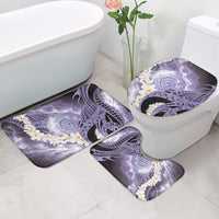 Piko Hawaiian Bathroom Set Purple Galaxy Spiral Plumeria Tribal Patterns