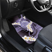 Piko Hawaiian Car Mats Purple Galaxy Spiral Plumeria Tribal Patterns