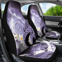 Piko Hawaiian Car Seat Cover Purple Galaxy Spiral Plumeria Tribal Patterns