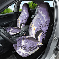 Piko Hawaiian Car Seat Cover Purple Galaxy Spiral Plumeria Tribal Patterns