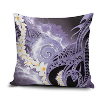 Piko Hawaiian Pillow Cover Purple Galaxy Spiral Plumeria Tribal Patterns