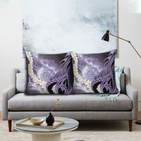 Piko Hawaiian Pillow Cover Purple Galaxy Spiral Plumeria Tribal Patterns