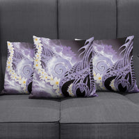 Piko Hawaiian Pillow Cover Purple Galaxy Spiral Plumeria Tribal Patterns