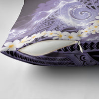 Piko Hawaiian Pillow Cover Purple Galaxy Spiral Plumeria Tribal Patterns