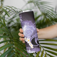 Piko Hawaiian Skinny Tumbler Purple Galaxy Spiral Plumeria Tribal Patterns