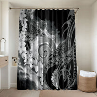 Piko Hawaiian Bathroom Set Monochrome Galaxy Spiral Plumeria Tribal Patterns