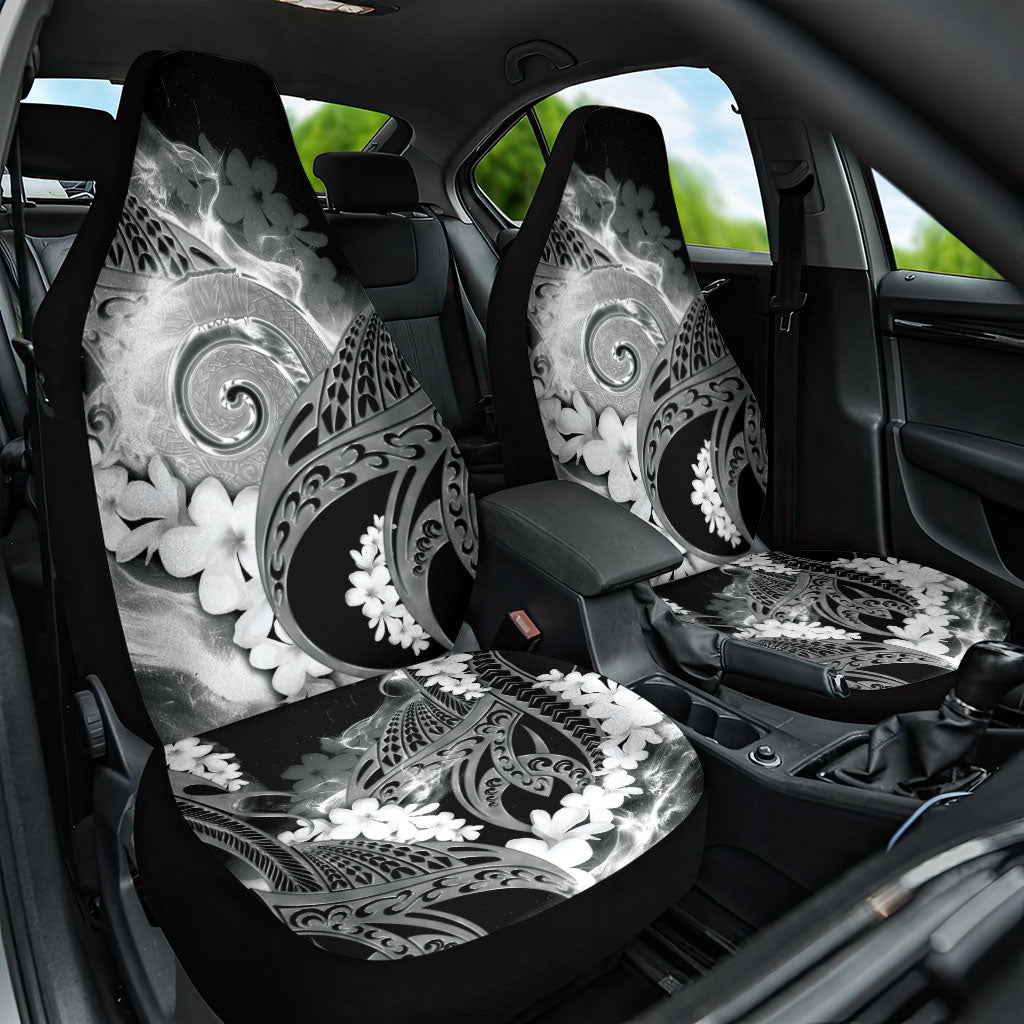 Piko Hawaiian Car Seat Cover Monochrome Galaxy Spiral Plumeria Tribal Patterns