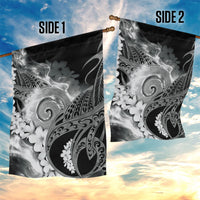 Piko Hawaiian Garden Flag Monochrome Galaxy Spiral Plumeria Tribal Patterns