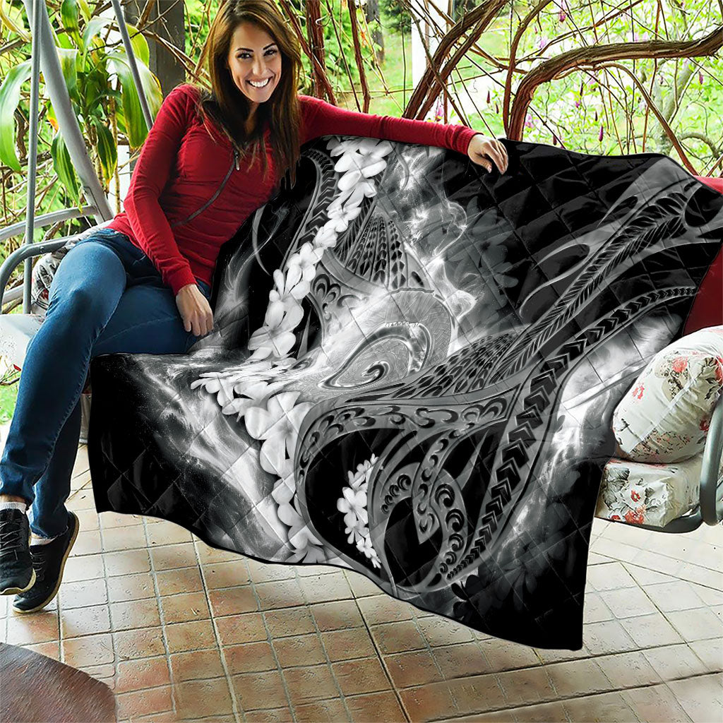 Piko Hawaiian Quilt Monochrome Galaxy Spiral Plumeria Tribal Patterns