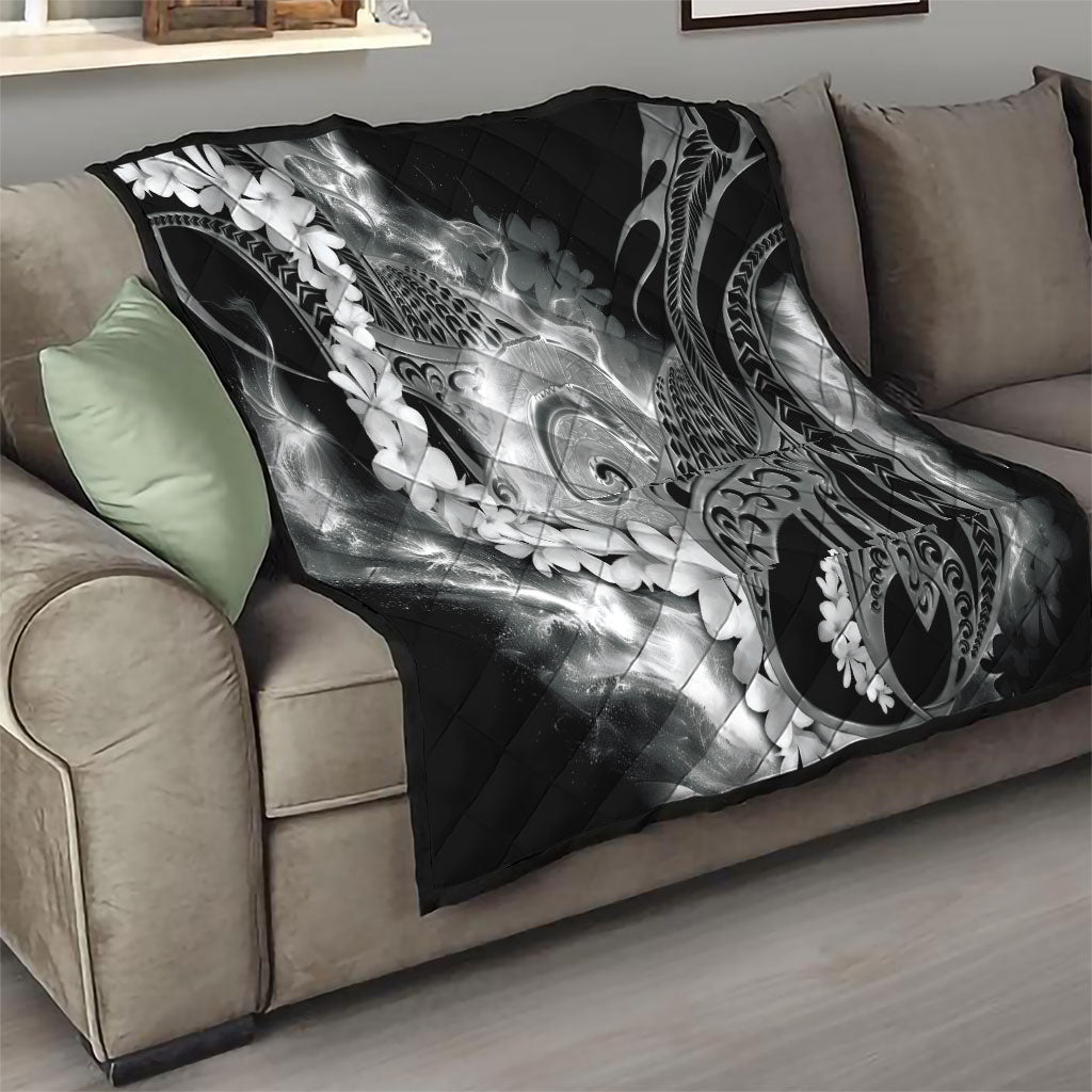 Piko Hawaiian Quilt Monochrome Galaxy Spiral Plumeria Tribal Patterns