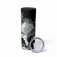 Piko Hawaiian Skinny Tumbler Monochrome Galaxy Spiral Plumeria Tribal Patterns